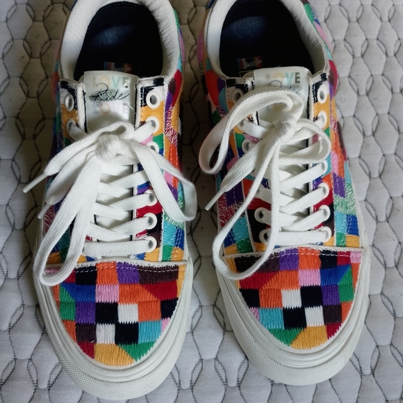 Vans Multicolor Patchwork Sneakers - Picture 1 of 4